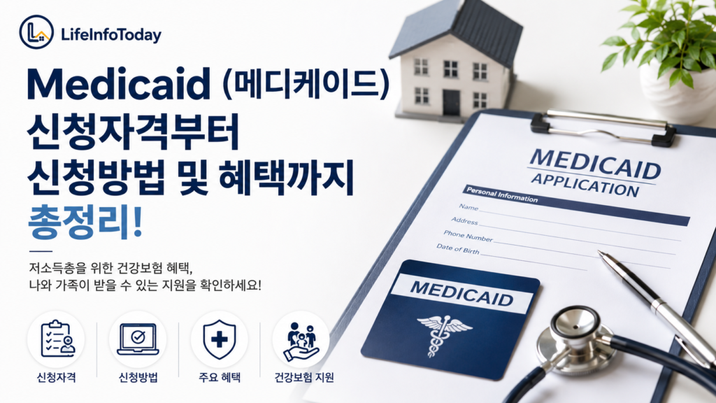 medicaid (메디케이드) 건강보험 프로그램을 소개하는 이미지