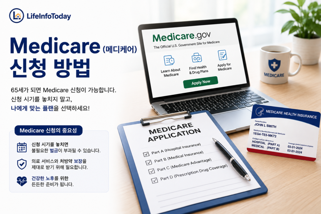 medicare 신청 방법 소개하는 이미지