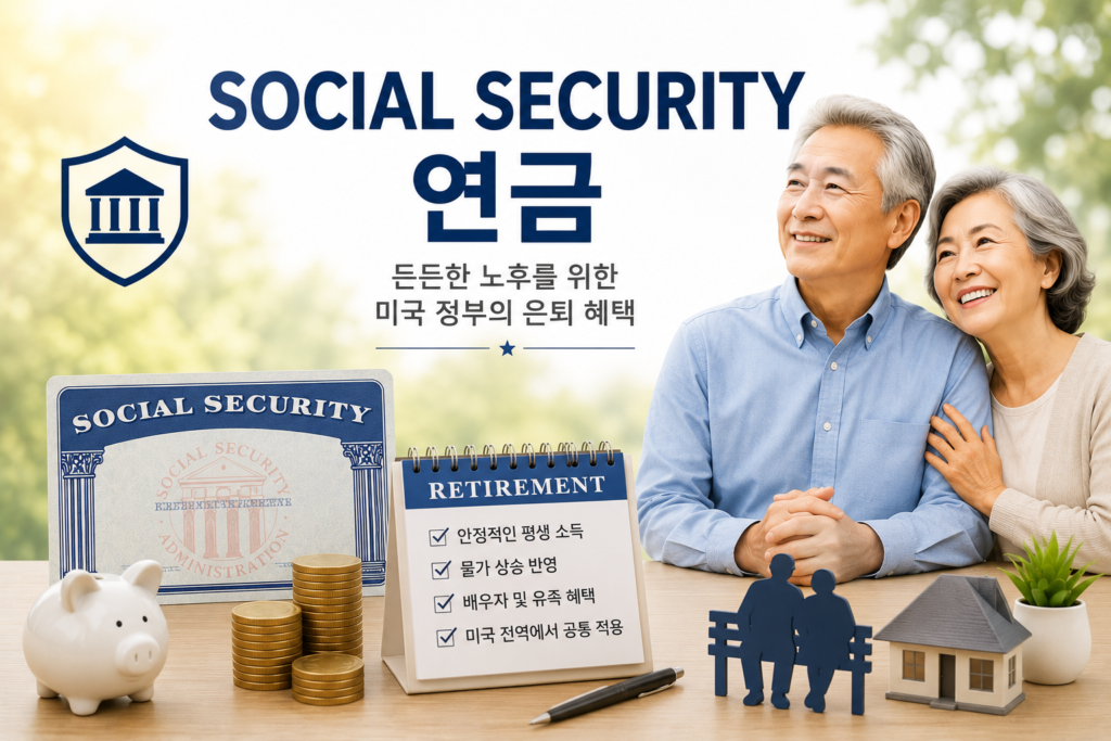 미국 social security연금 혜택 안내 이미지