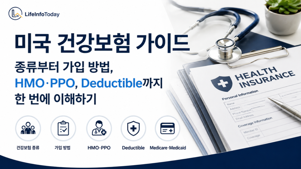 미국 건강보험에 대해 소개하는 이미지
