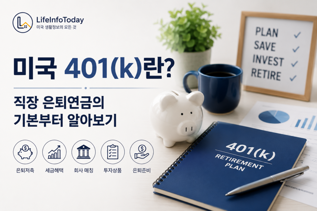 미국 401k에 대해 소개하는 이미지