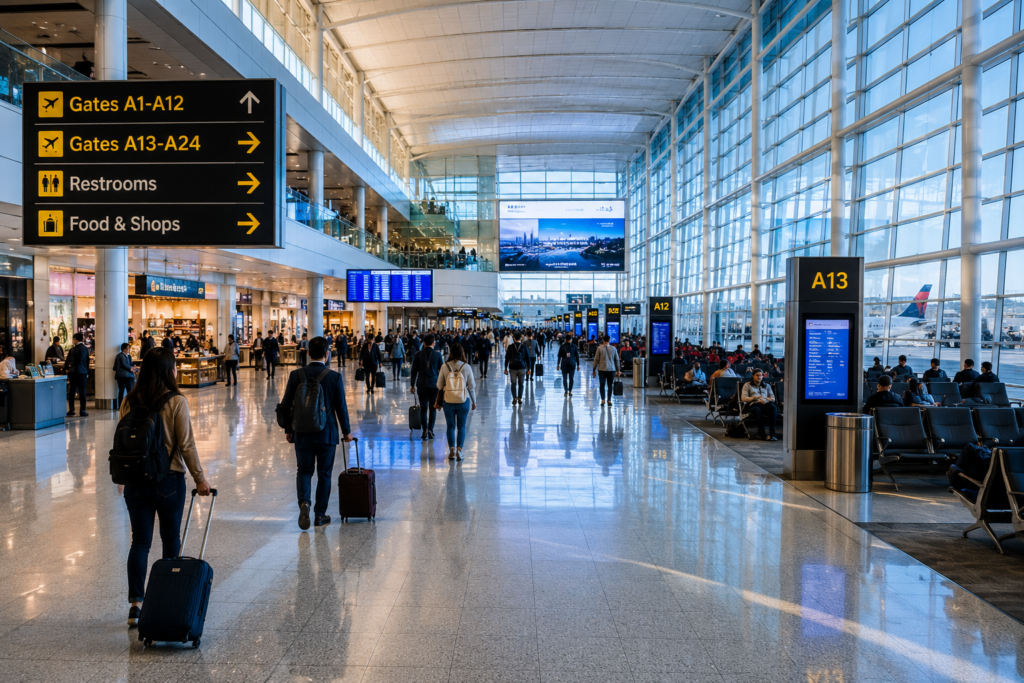 미국 공항 모습 이미지