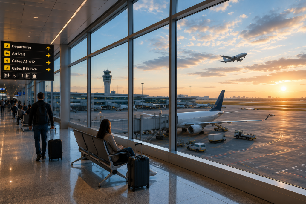 미국 공항 모습 이미지