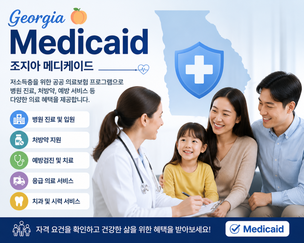 조지아 정부 지원 프로그램 medicaid 소개하는 이미지