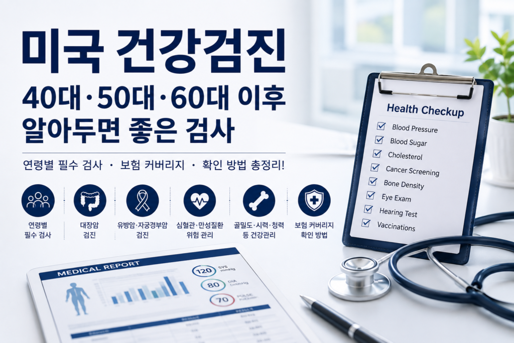 미국 건강검진 소개하는 글 이미지
