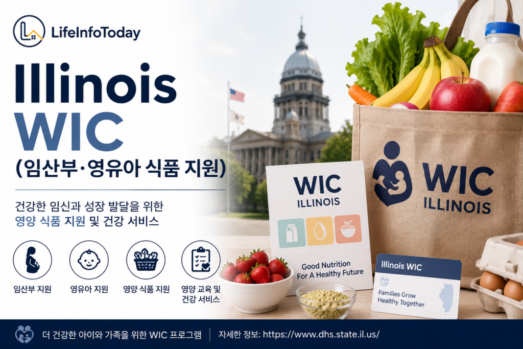 일리노이 정부 지원 프로그램 중 wic 소개하는 이미지