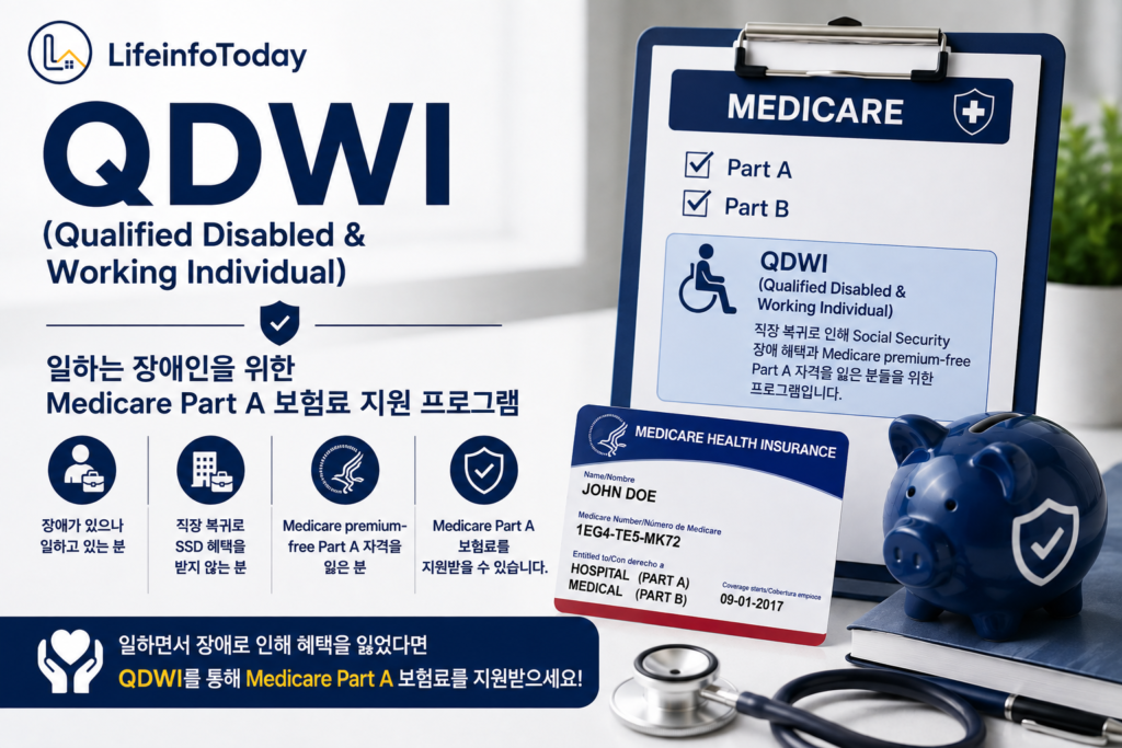 Medicare Savings Program 중 QDWI 소개하는 글 이미지