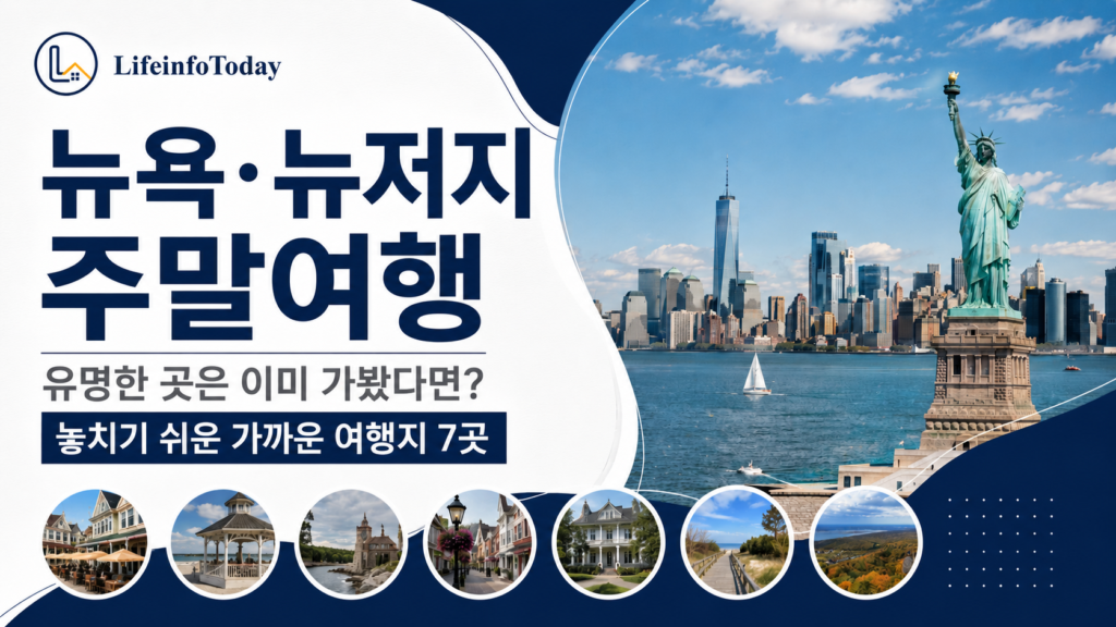 뉴욕·뉴저지 주말여행 놓치기 쉬운 가까운 여행지 소개하는 글 이미지