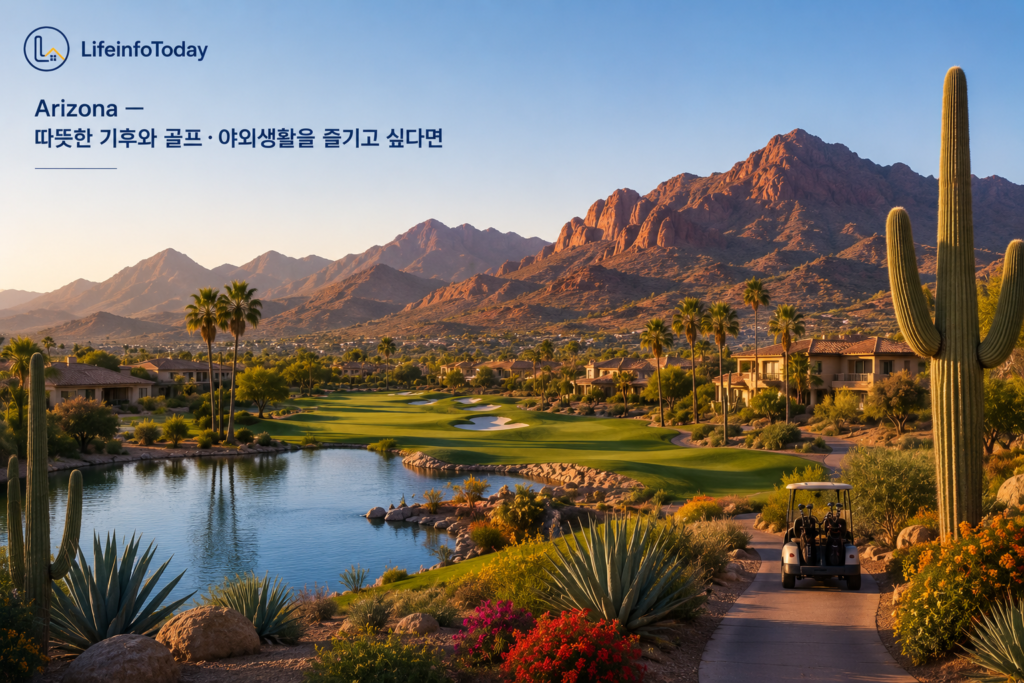 한국인이 미국에서 은퇴 후 살기 좋은 주 중 Arizona 소개하는 이미지