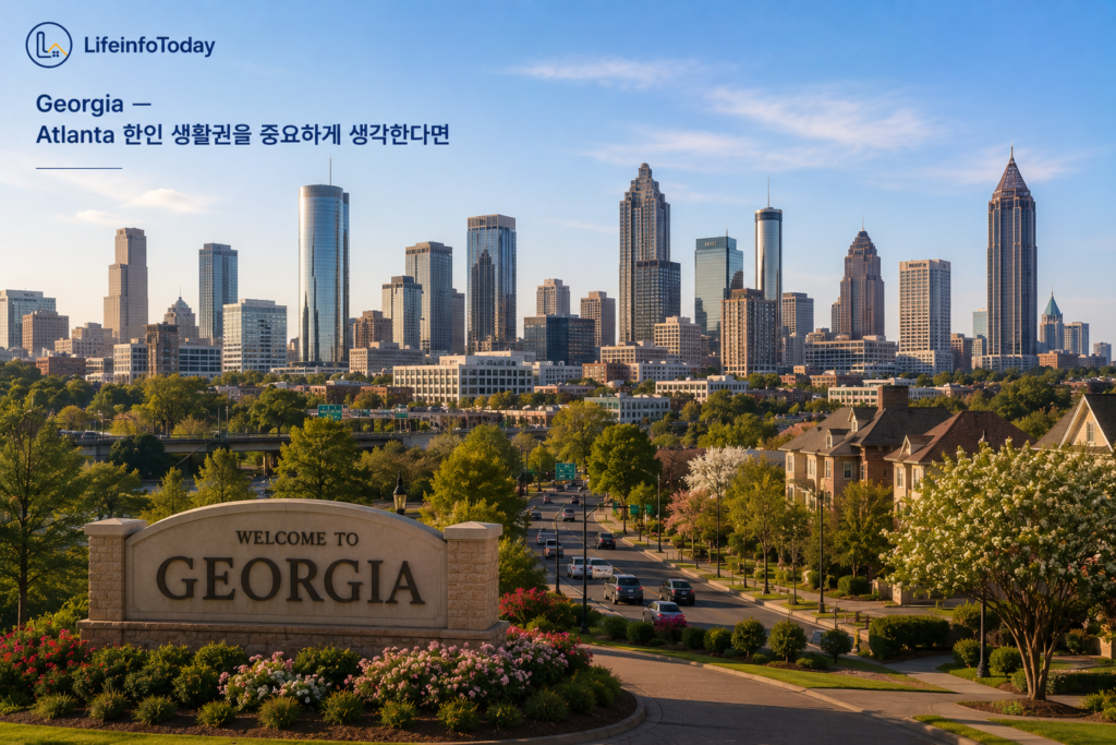 한국인이 미국에서 은퇴 후 살기 좋은 주 중 Georgia 소개하는 이미지