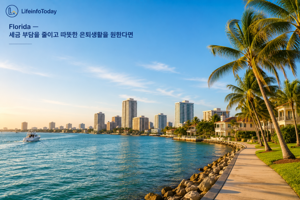 한국인이 미국에서 은퇴 후 살기 좋은 주 중 Florida 소개하는 이미지