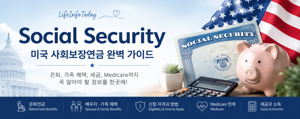 Social Security FAQ 미국 사회보장연금 가이드 간략히 소개하는 이미지