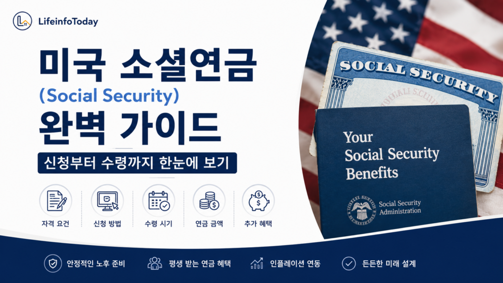 미국 소셜연금 완벽 가이드 글 소개하는 이미지