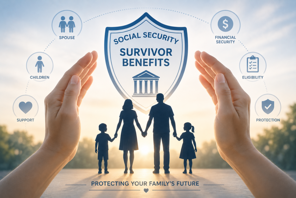 미국 social security survivor benefit 유족연금 상징 이미지