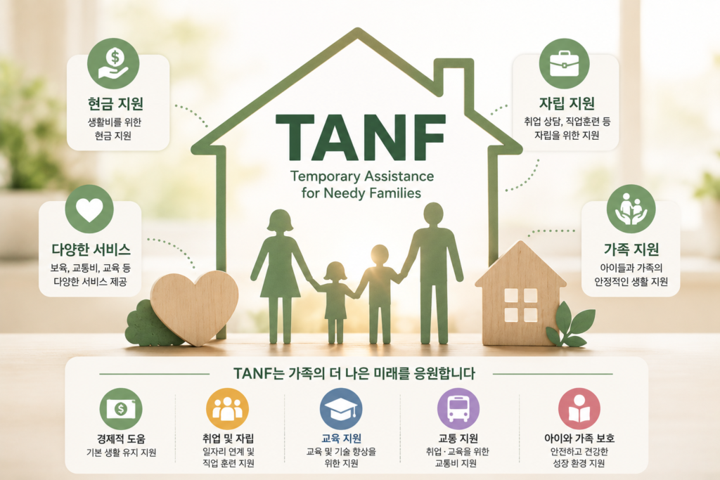 미국 tanf 프로그램 간략히 설명해주는 이미지