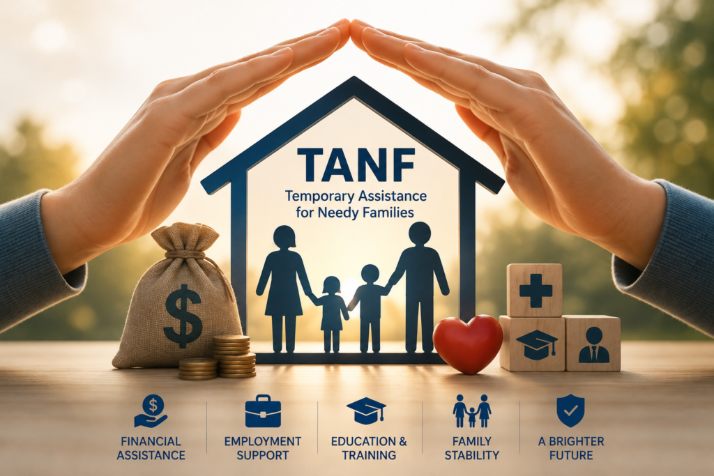 미국 tanf 프로그램 상징적으로 보여주는 이미지