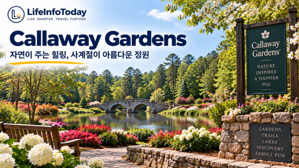 애틀랜타 주말여행｜유명한 곳은 이미 가봤다면? 놓치기 쉬운 가까운 여행지 callaway gardens 소개하는 글 이미지