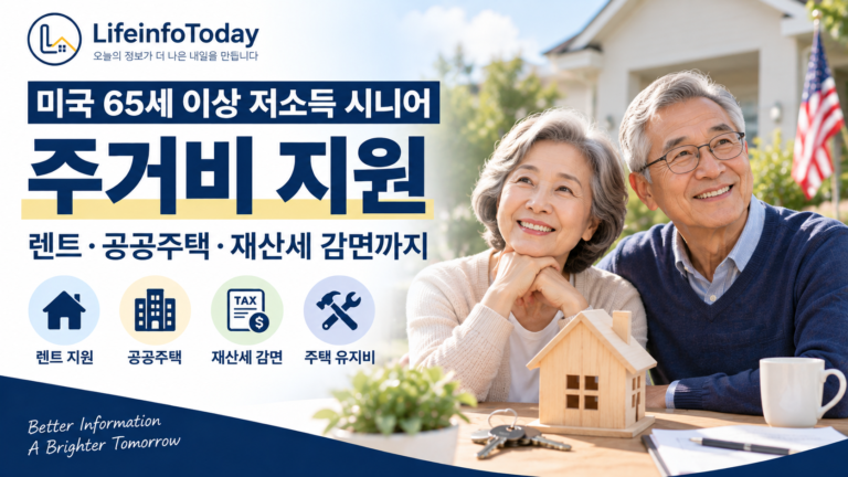 미국 저소득 시니어 주거비 지원에 대해 소개하는 글 이미지
