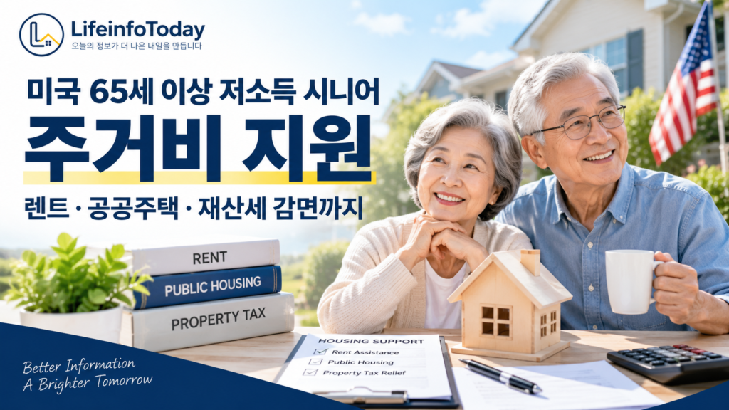 미국 저소득 시니어 주거비 지원에 대해 소개하는 글 이미지