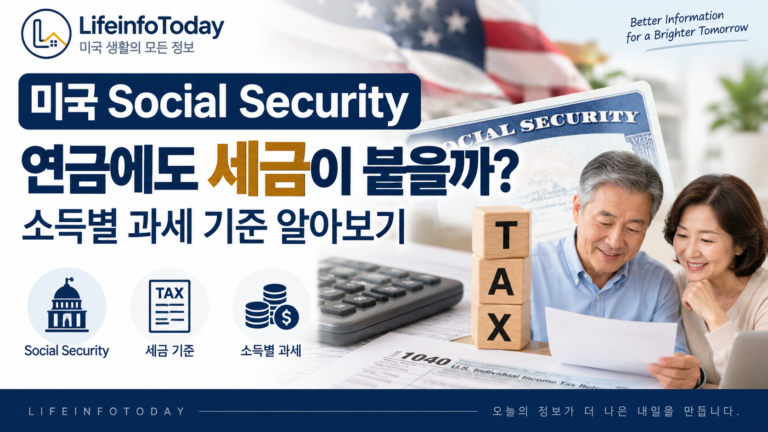 미국 social security 연금 세금에 대해 설명하는 글 이미지